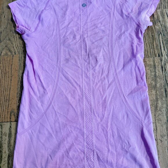 LULULEMON SHORT SLEEVE TOP SHIRT PINK - Picture 5 of 7